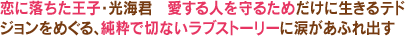 恋に落ちた王子・光海君　愛する人を守るためだけに生きるテドジョンをめぐる、純粋で切ないラブストーリーに涙があふれ出す